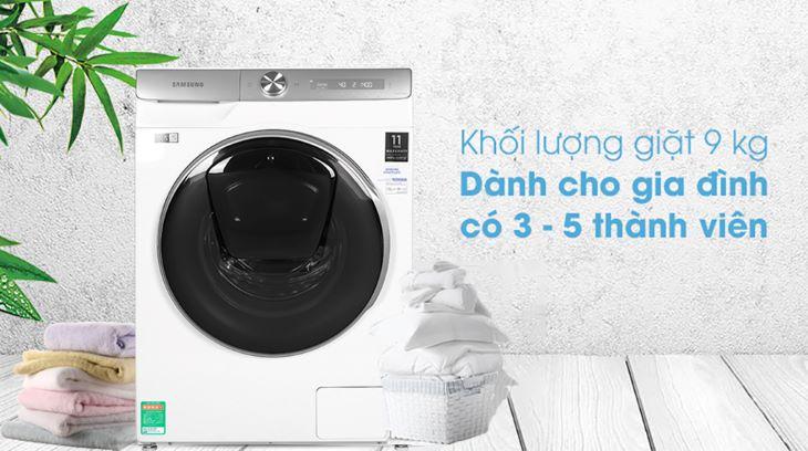 Máy giặt Samsung WW90TP54DSH/SV Inverter 9 Kg dành cho gia đình có 3 - 5 người